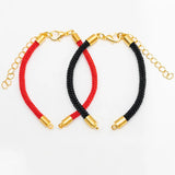 10PCS Adjustable Polyamide Nylon Braiding Bracelet Connectors for DIY Jewelry