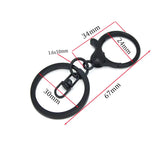 10PCS 30mm Metal Keychain Split Rings Lobster Clasp DIY Jewelry Making
