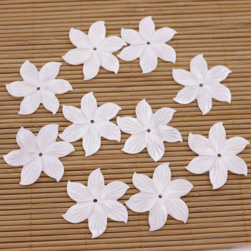 10PCS 35mm Shell Natural Mother of Pearl DIY Jewelry Making