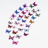 10PCS 3D Fabric Butterfly Wings Fridge Sticker Scrapbooking