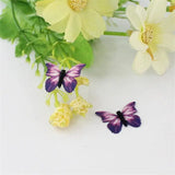 10PCS 3D Fabric Butterfly Wings Fridge Sticker Scrapbooking