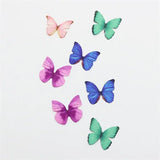 10PCS 3D Fabric Butterfly Wings Fridge Sticker Scrapbooking