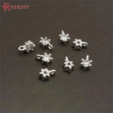 10PCS 3x6.5MM 24K Brass Zircon Charms Pendants DIY