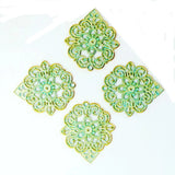 10PCS Antique Bronze Green Alloy Pendants Charms for DIY Jewelry Making