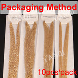 10PCS Stainless Steel Link Chains Necklaces Cuban Chains DIY Lip Chain