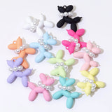 10PCS 46*46mm Cartoon 3D Balloon Dog Metal Charms Pendant for DIY Jewelry