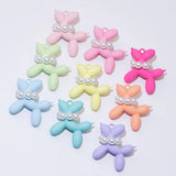 10PCS 46*46mm Cartoon 3D Balloon Dog Metal Charms Pendant for DIY Jewelry