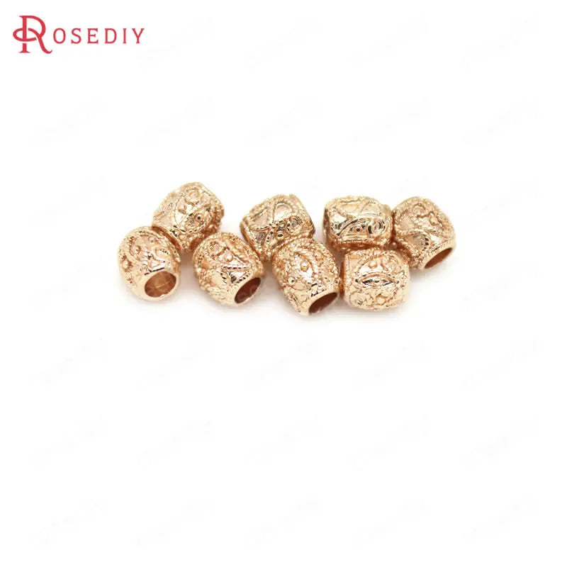 10PCS 5.5x5MM High Champagne Oval Spacer Beads DIY Jewelry