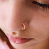 10PCS 5 Colors Stainless Steel Small Nose Rings Septum Piercing Clicker