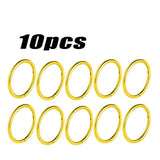 10PCS 5 Colors Stainless Steel Small Nose Rings Septum Piercing Clicker