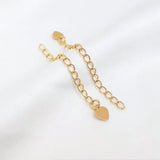 10PCS 14K Plated Brass Extender Chain for DIY Jewelry Making Findings