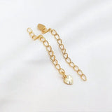 10PCS 14K Plated Brass Extender Chain for DIY Jewelry Making Findings