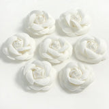 10PCS Camellia Flower DIY Rose Shoes Caps Decoration Accessories