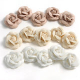 10PCS Camellia Flower DIY Rose Shoes Caps Decoration Accessories
