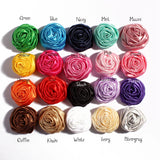 10PCS Satin Chiffon Flowers DIY Hair Fabric Flowers Wedding