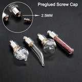 10PCS 5MM Name On Rice Glass Vials Screw Cap Keepsake Pendant