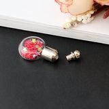 10PCS 5MM Name On Rice Glass Vials Screw Cap Keepsake Pendant