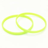 10PCS 5mm Glow In Dark Silicone Wristband Unisex Cuff Neon Bracelets SH279