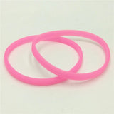 10PCS 5mm Glow In Dark Silicone Wristband Unisex Cuff Neon Bracelets SH279