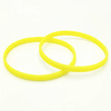 10PCS 5mm Glow In Dark Silicone Wristband Unisex Cuff Neon Bracelets SH279