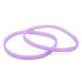 10PCS 5mm Glow In Dark Silicone Wristband Unisex Cuff Neon Bracelets SH279