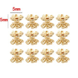 10PCS 5x5MM 14K Brass Cylinder Spacer Beads Jewelry Making Supplies