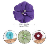 10PCS Pearl Chiffon Flowers Hair Accessories DIY Flower Wedding Dress
