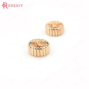 10PCS 6x3MM Champagne Plated Spacer Beads DIY Jewelry Accessories
