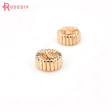 10PCS 6x3MM Champagne Plated Spacer Beads DIY Jewelry Accessories