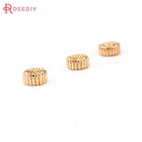 10PCS 6x3MM Champagne Plated Spacer Beads DIY Jewelry Accessories
