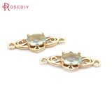 10PCS High Champagne Oval Charms Pendants