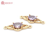 10PCS High Champagne Oval Charms Pendants