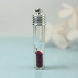 10PCS 8MM Sandglass Tube Hourglass Timer Glass Vial Pendant Lot