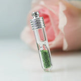 10PCS 8MM Sandglass Tube Hourglass Timer Glass Vial Pendant Lot