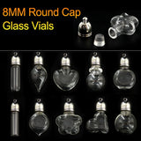 10PCS 8MM Glass Pendant DIY Wishing Glass Bottle Jewelry Finding