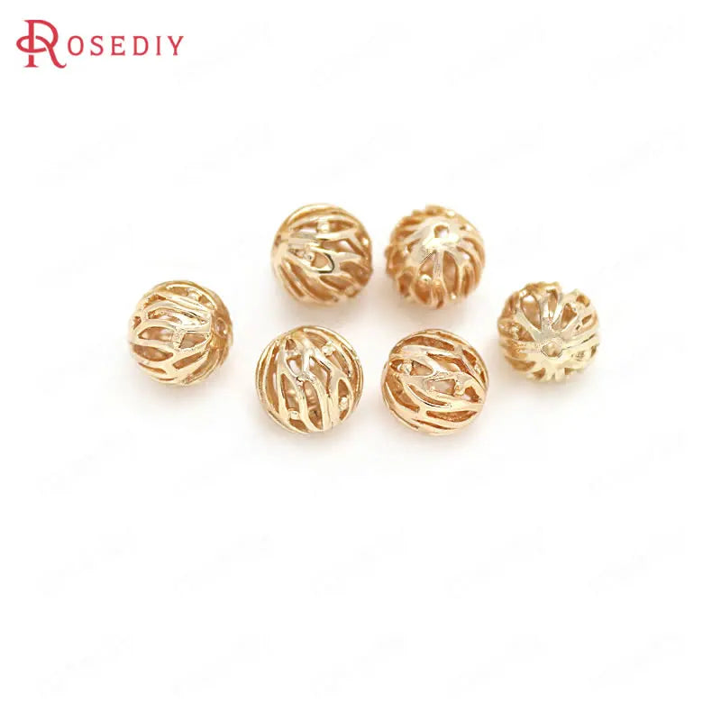 10PCS 8MM High Champagne Spacer Beads DIY Jewelry Accessories
