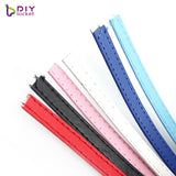 10PCS 8MM Wide PU Leather Bracelets with Slide Letters/Charms