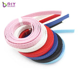 10PCS 8MM Wide PU Leather Bracelets with Slide Letters/Charms