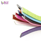 10PCS 8MM Wide PU Leather Wristband Bracelets for DIY Charms LSBR035*10