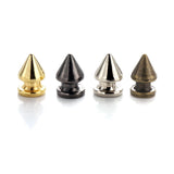 10PCS Metal Screw Back Spots Spikes Studs for Leather Craft Punk Jewelry Making