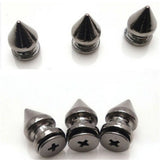 10PCS Metal Screw Back Spots Spikes Studs for Leather Craft Punk Jewelry Making