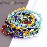 10PCS 8mm Eye Beads Bracelets Lampwork Glass Boho Jewelry