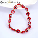 10PCS 8mm Eye Beads Bracelets Lampwork Glass Boho Jewelry
