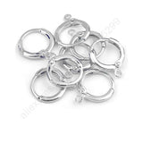 10PCS 925 Silver DIY Hoop Huggie Earrings Findings for Pearl Bead