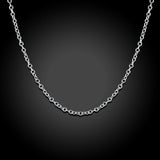10PCS 925 Sterling Silver 1MM Rope Chain Necklace for Women
