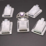 10PCS Acrylic Ring Display Stand Jewelry Store Decoration Clip Rack