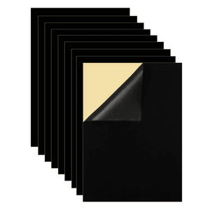 10PCS Adhesive Felt Fabric,Soft Velvet Drawer Liner,DIY Velvet Fabric - Black