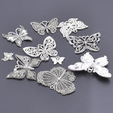 10PCS Butterfly Pendant Charms for Jewelry Making DIY Supplies