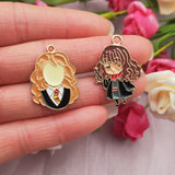 10PCS Magic School Charm Cartoon Pendant for DIY Jewelry