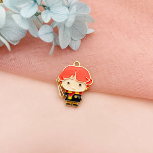 10PCS Magic School Charm Pendant DIY Keychain Earrings Jewelry Accessories